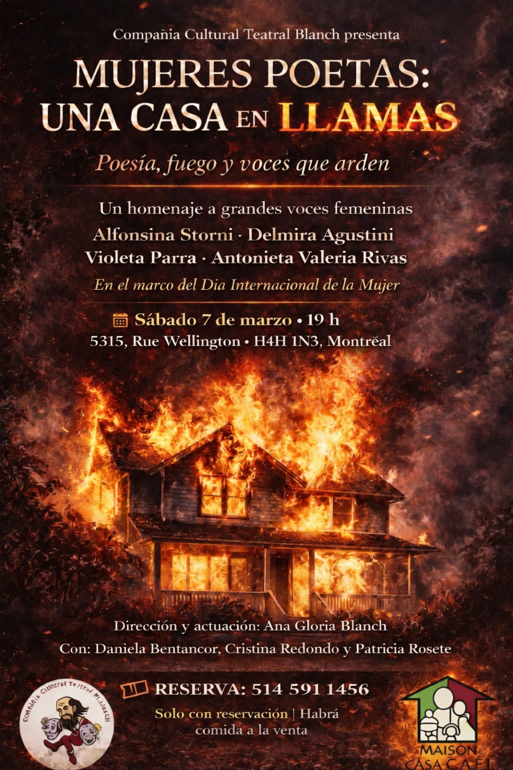 Femmes poetes - Mujeres Poetas - Une Maison en Flammes à Montréal - centre casa cafi.webp.webp